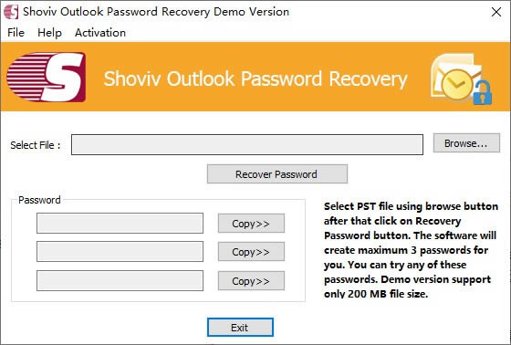 Shoviv Outlook Password Recovery(Outlookļָ)