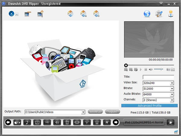 DawnArk DVD Ripper-DVD¼-DawnArk DVD Ripper v2.0.30.01118ٷ