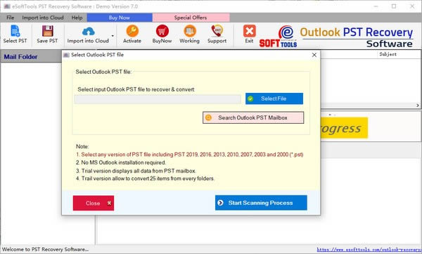 eSoftTools PST Recovery-PSTָ-eSoftTools PST Recovery v7.0ٷ