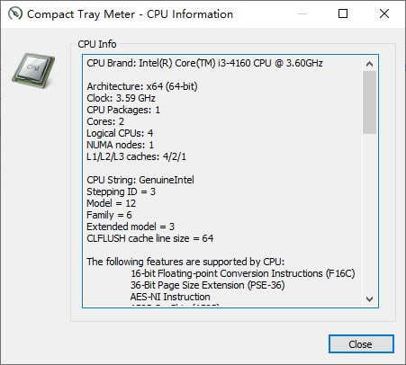 Compact Tray Meter-硬件信息显示工具-Compact Tray Meter下载 v1.2.2.1官方版