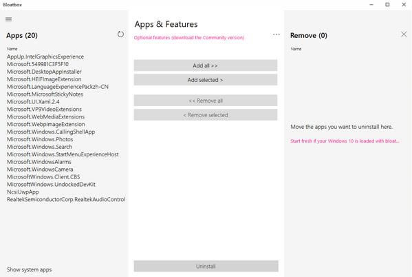 Bloatbox-预装软件卸载工具-Bloatbox下载 v0.20.0官方版