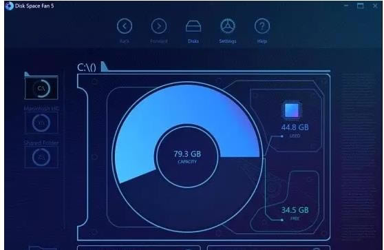 磁盘空间分析Disk Space Fan-磁盘空间分析Disk Space Fan下载 v1.0绿色版