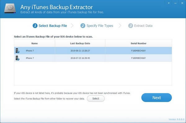 Any iTunes Backup Extractor-iTunes备份提取器-Any iTunes Backup Extractor下载 v9.9.8.0官方版