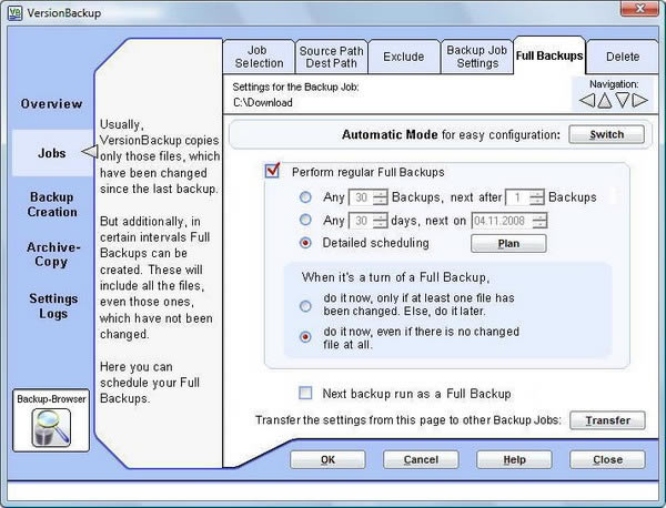 VersionBackup Master-文件备份软件-VersionBackup Master下载 v5.1.2免费版