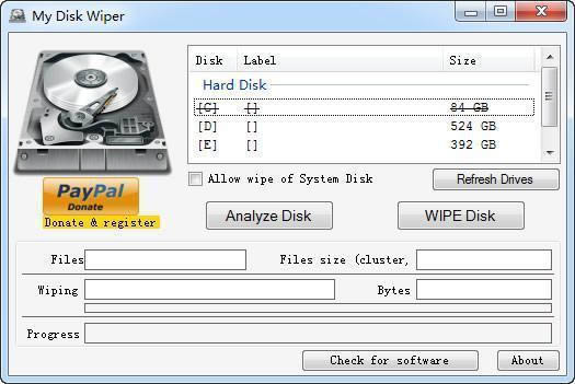 My Disk Wiper-̸ʽ-My Disk Wiper v1.10.0.0ɫ