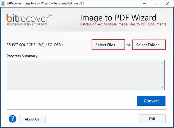 BitRecover Image to PDF Wizard(ImageתPDFת)