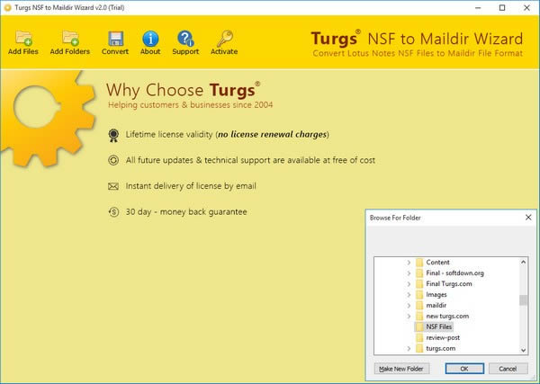 Turgs NSF to Maildir Wizard(NSFתMaildirת)