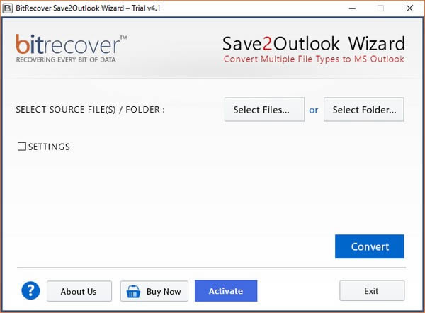 BitRecover Save2Outlook Wizard(Outlookļת)
