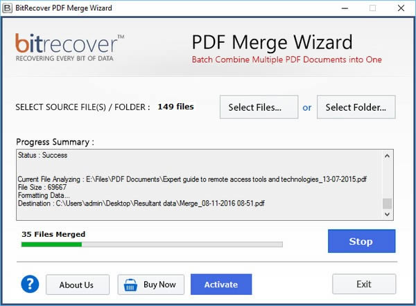 BitRecover PDF Merge Wizard-PDF合并工具-BitRecover PDF Merge Wizard下载 v3.2.0官方版