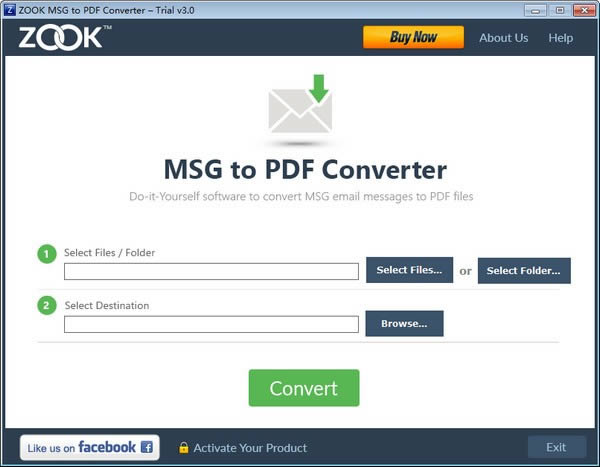 ZOOK MSG to PDF Converterͼ