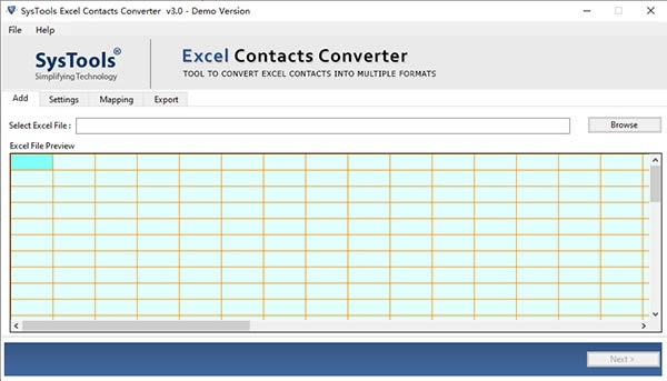 SysTools Excel Contacts Converterͼ