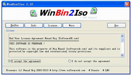 WinBin2Iso-binļתISOʽ-WinBin2Iso v4.2.3.0ɫ