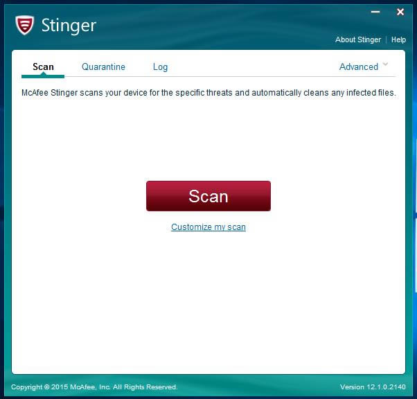 McAfee AVERT Stinger x32-检测和杀除特定病毒的软件-McAfee AVERT Stinger x32下载 v12.1.0.2140正式版